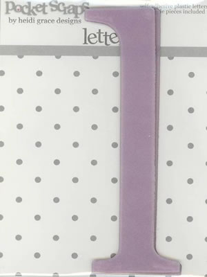 Heidi Grace - Girlfriends - Plastic Alpha Stickers l - 2/pk  (sold in 3's)
